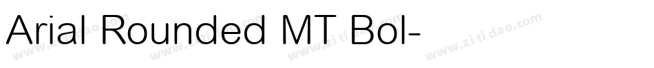 Arial Rounded MT Bol字体转换